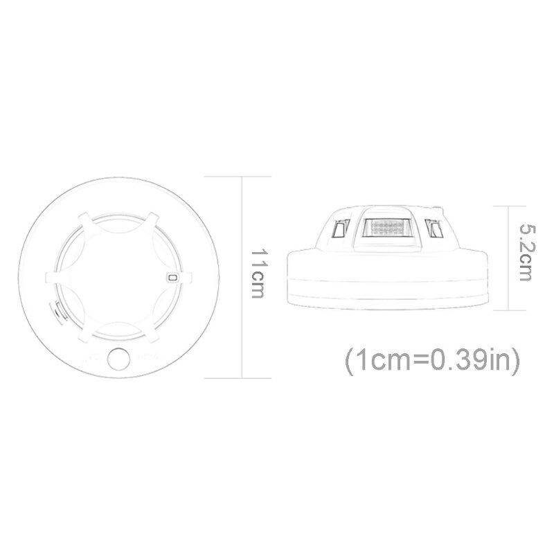 85dB Voice Fire Smoke Sensor Detector Alarm Tester Home Security System for Kitchen/Restaurant/Hotel/School/Factory