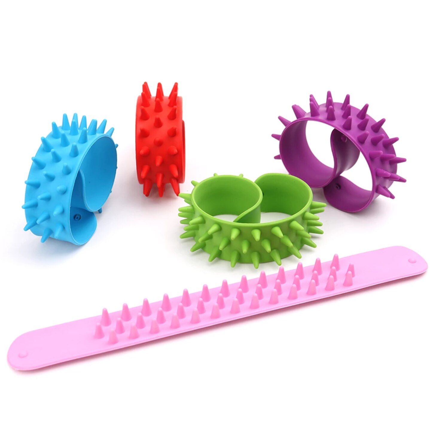 Spiky Slap Armband Siliconen Spike Fidget Polsband Zintuiglijke Klassieke Speelgoed Antistress Universele Voor Kinderen & Volwassenen