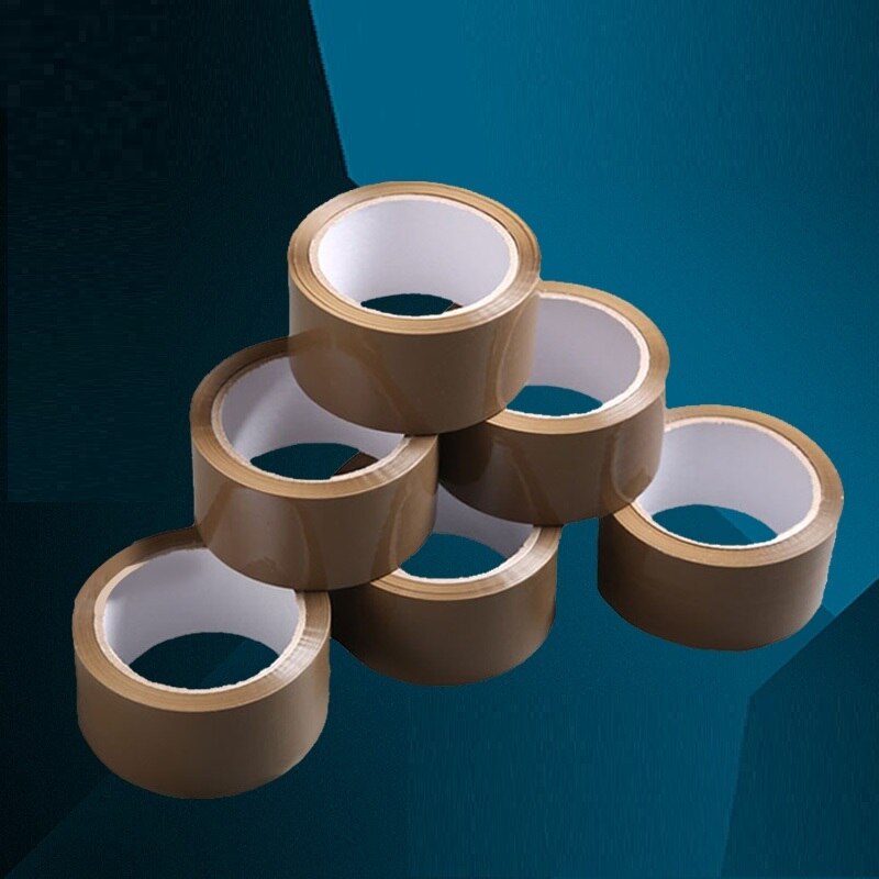 Coffee Adhesive Tape Noiseless Tape 50mm*15mm Silent Packing Tape Strong Viscosity Sealing Tape No Odor Adhesive Tapes