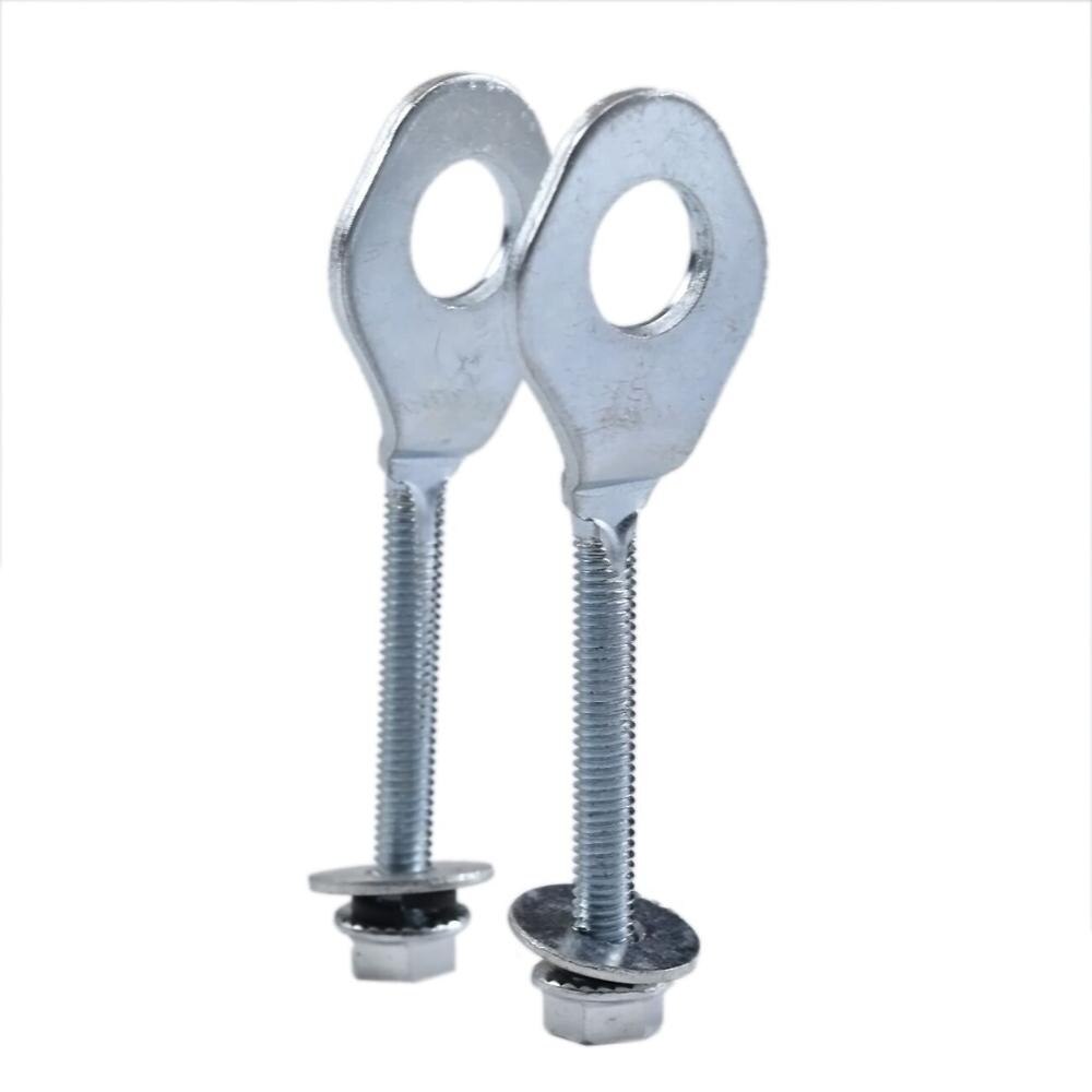 Top 12mm Motorcycle Bike Wheel Axle Tensioners Chain Adjusters 110cc 125cc Alloy Dirt Pit Bike