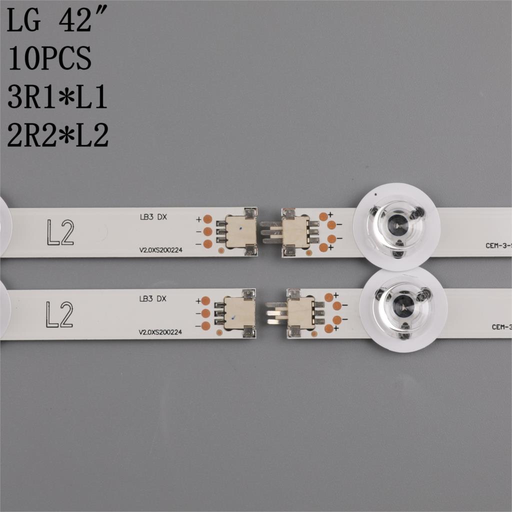 Tira de LED para iluminación trasera para LG 42 &quot;TV V14 Slim DRT Rev0.6 6916L-1682A 1684A 1683B 1685B LC420DUH PG F1 42LY970H 42LB700V 42LB671V