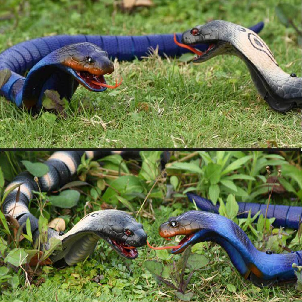 Rc Snake Naja Cobra Viper Afstandsbediening Robot Dier Speelgoed Met Usb Kabel Grappige Angstaanjagende Verjaardag Kids