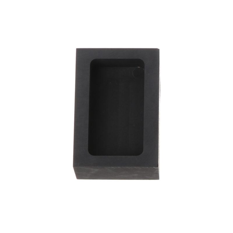 Hoge Zuiverheid Zwart Graphite Ingots Bar Mold Mould Smeltkroes Voor Melting Goud Zilver Messing Casting Raffinage Sieraden Gereedschap: 200g