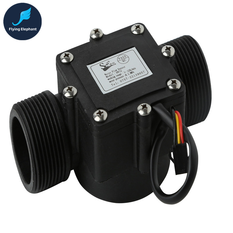 DN32 Water Flow Meter Sensor Switch G5/4'' Thread Port Industrial Flowmeter