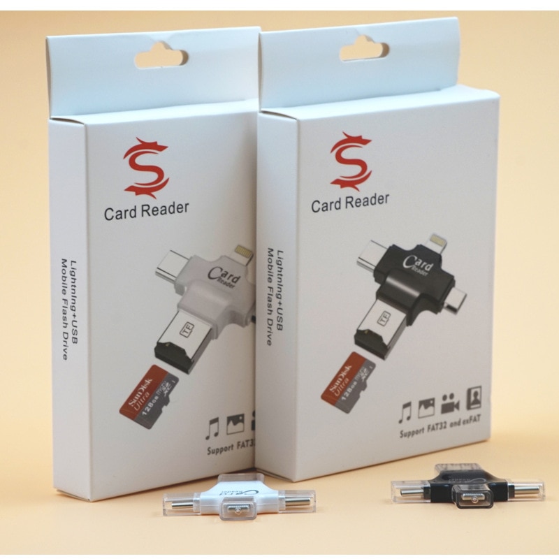 Ingelon micro sd-leser usb-kortadapter microsd til otg type c usb 2.0 for przejsciowka iphone bærbar pc sd-kort cfast-leser