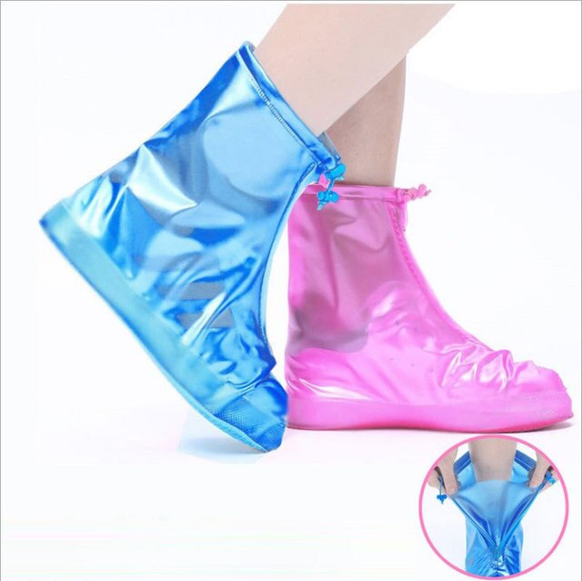Cubierta para zapatos contra la lluvia reutilizable a prueba de agua, botas antideslizantes de goma para lluvia, accesorios para zapatos para hombres y mujeres