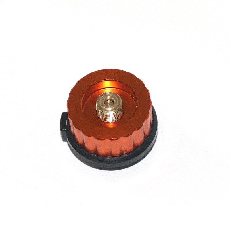 Outdoor Camping Hiking Stove Burner Adaptor Split Type Furnace Converter Connector Auto-off Gas Cartridge Tank cylinder Adapter: Gold