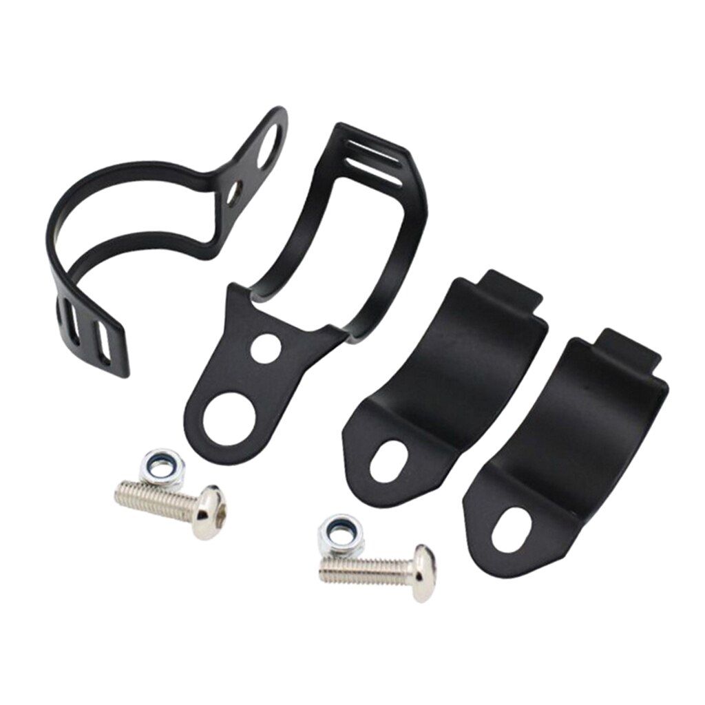 Motorrad Blinker Gabel Schellen Montieren Licht Halfter Lampe Halterung passen für 28mm-41mm Gabel Rohre: Schwarz