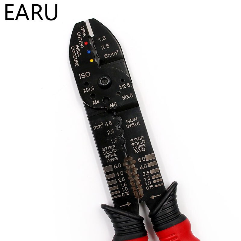 Multitool Crimping Pliers Electrical Terminals Combination Multi Tool Wire Stripper Cut Alicates Electricos FS-051