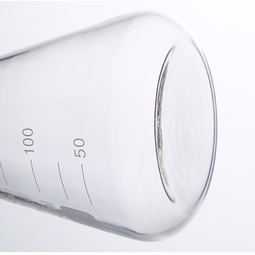 ! Frasco cónico triangular de cristal sin plomo para laboratorio, con tapón, abertura estrecha, 50-1000ml