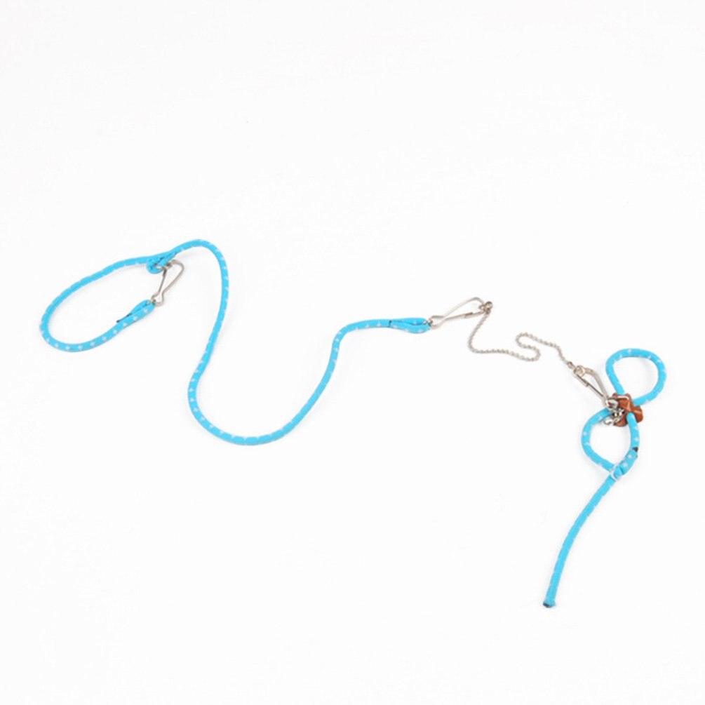 Arnés ajustable para hámster, collares para mascotas, hámster, gerbido, conejillo de indias, cuerda de tracción antimordedura, Collar de correa: blue