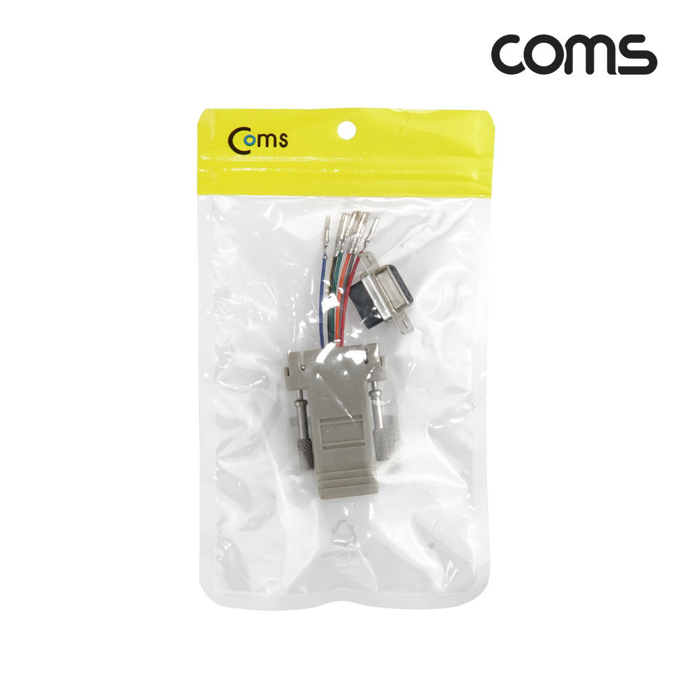 Coms K0757 combination connector (RJ45 F/DB9 F) -console terminal connection