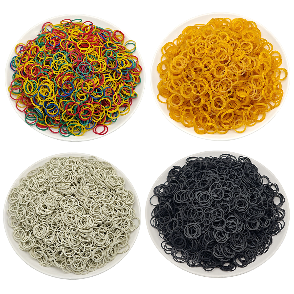 1000 stuks/partij elastische rubberen band voor kleine hond hoge elasticiteit hond haaraccessoires kleurrijke huisdier haarband diameter 0,59 inch