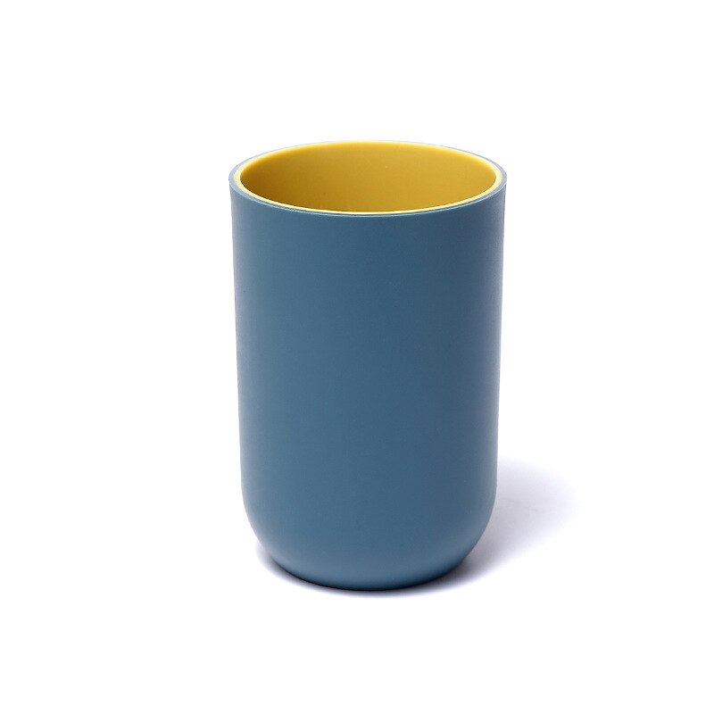 1 Pcs Style Toothbrush Cup Bathroom Holder Style Cup Washing Supplies Couple Tooth Cup: Navy blue
