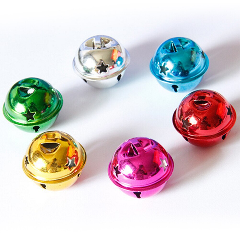 10 Stks 30mm Mini Jingle Bells Koper Bells Fit Festival Sieraden Decor Thuis Kerstversiering Levert Mix Kleur