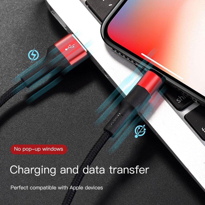 Kabel USB robić ładowarki HOCO robić iphone'a X 8 szybki kabel robić ładowania danych USB robić iphone'a 7 plus SE 6 6s 5 5s IOS 11 8-pinowy przewód adaptera nowość