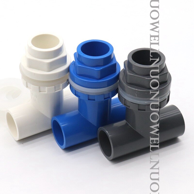 5Pcs Inner Diameter 20mm PVC Pipe Connector Aquarium 3-Way Drainage Joints Fish Tank Water Drain Tube Connectors Tee Fittings