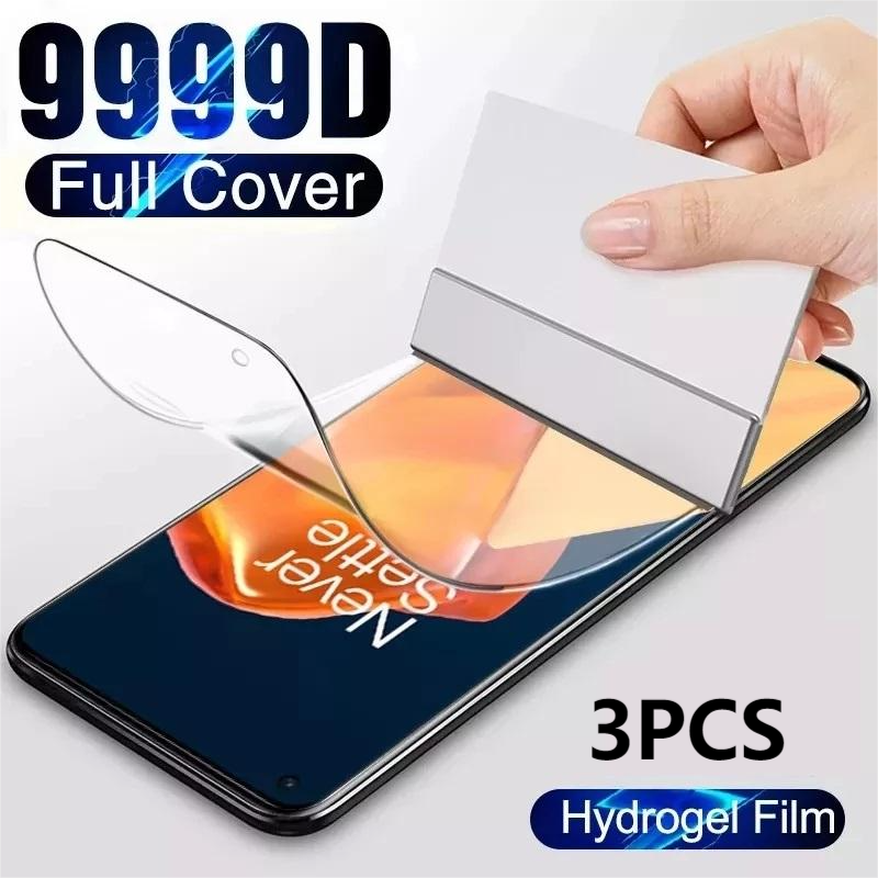 3 pièces Lot couverture complète Film Hydrogel pour OnePlus 3 3T 5 5T 6 6T 7 7T protecteur d'écran pour One Plus 3T 5T 6T 7T 8T Nord N100 N10