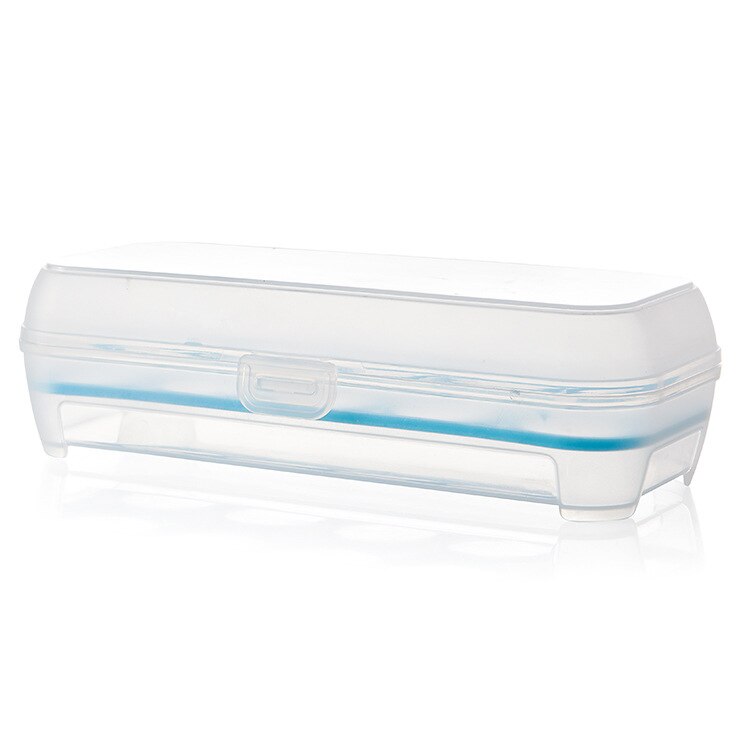 Bandeja de plástico para huevos, recipiente de almacenamiento para guardar huevos, contenedor organizador portátil con tapa para bandeja de huevos de uso doméstico 1 Uds: Blue 10 grids