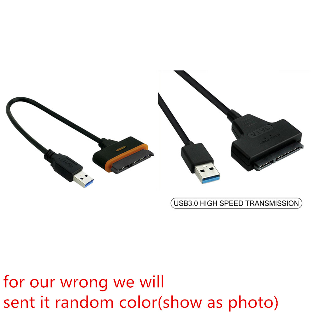 40CM USB 3.0 SATA 3 Kabel Sata naar USB Adapter tot 6 Gbps Ondersteuning 2.5 Inch Externe SSD HDD Harde Schijf 22 Pin Sata III Kabel: Default Title