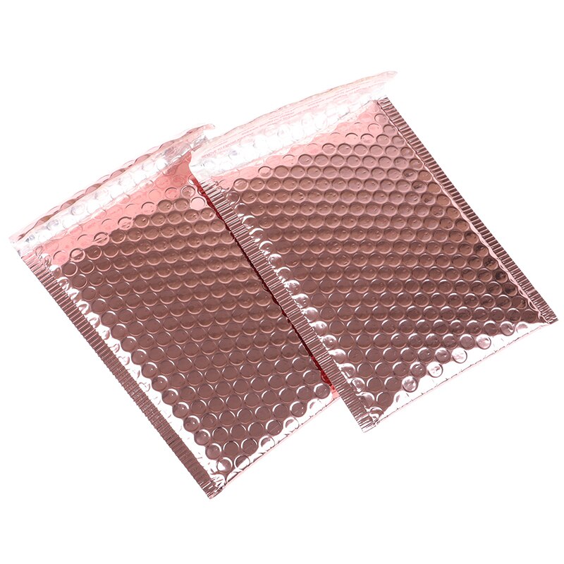 10Pcs Rose Gold Bubble Envelop Bubble Mailer For A Mailing Zak Verpakking Wedding Favor Bag 15X20 + 4Cm