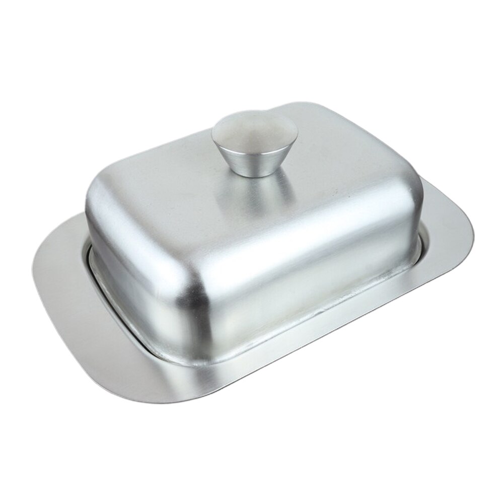 Dinnerware Kitchen Durable Keep Fresh Practical Cheese Stainless Steel Party Storage With Lid Butter Dish Container Restaurant