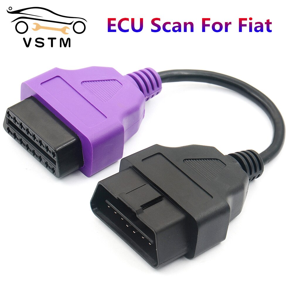 Voor Fiatecuscan Adapter Obd OBD2 Connector Multiecuscan Abs Airbag Obd2 Scanner Diagnostische Kabel Voor Fi-Op Ecu scan