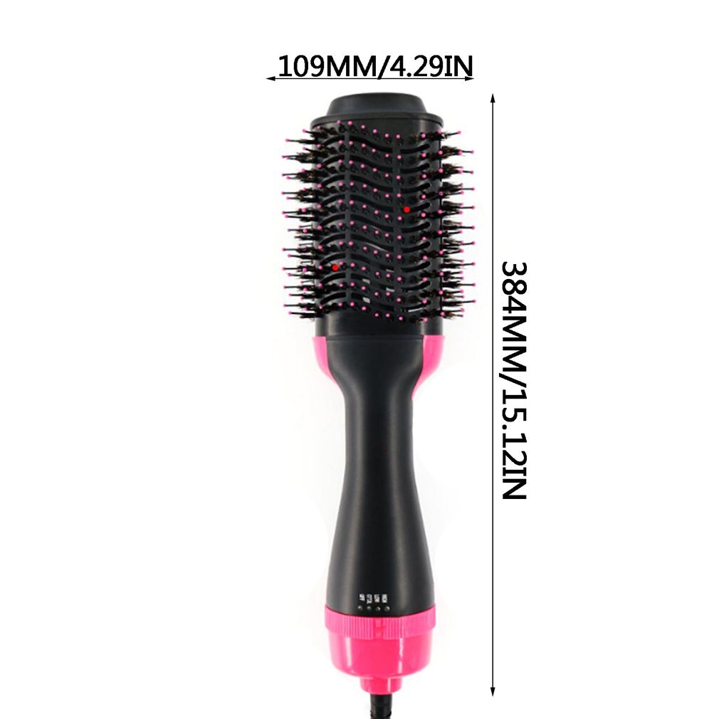 2 en 1 secador de pelo multifunción rotativo rodillo rotativo Styler peine estilo alisado rizador de hierro