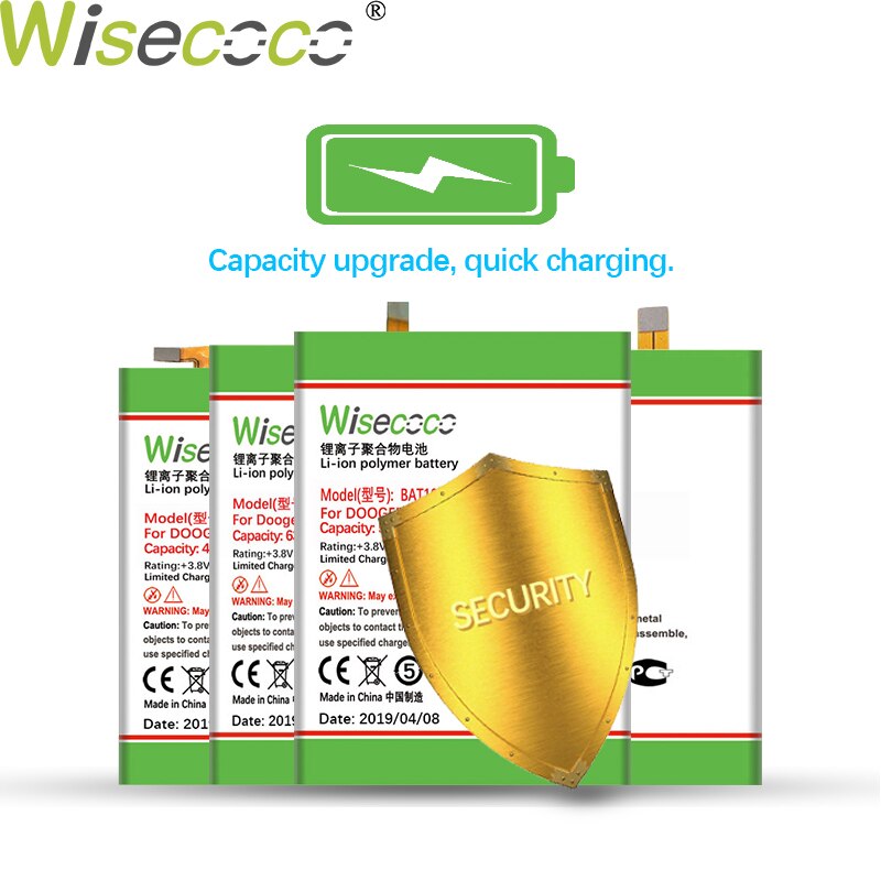 WISECOCO 7100mAh BAT17M15580 BAT173605580 Batterie Für Doogee S60 auf lager Neueste Produktion Batterie +