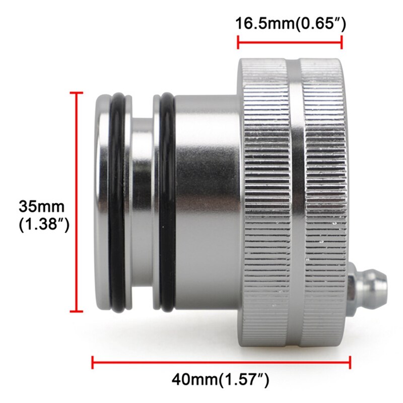 thumbnail interactive-video image 1 of CF MOTO UTV Wheel Bearing Greaser Tool – Rear, Machined Finish 1 of 6