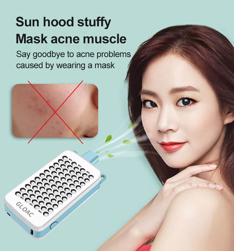 Facial Fans Ventilation Fan The Electric Mask Ventilator Portable And Long Endurance Can Improve The Face Breathing For Mask