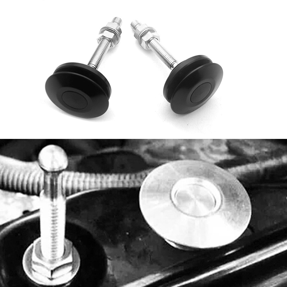 Universal Push Button Billet Hood Pins Lock Clip Kit Engine Bonnets Lock Aluminum Car Quick Latch