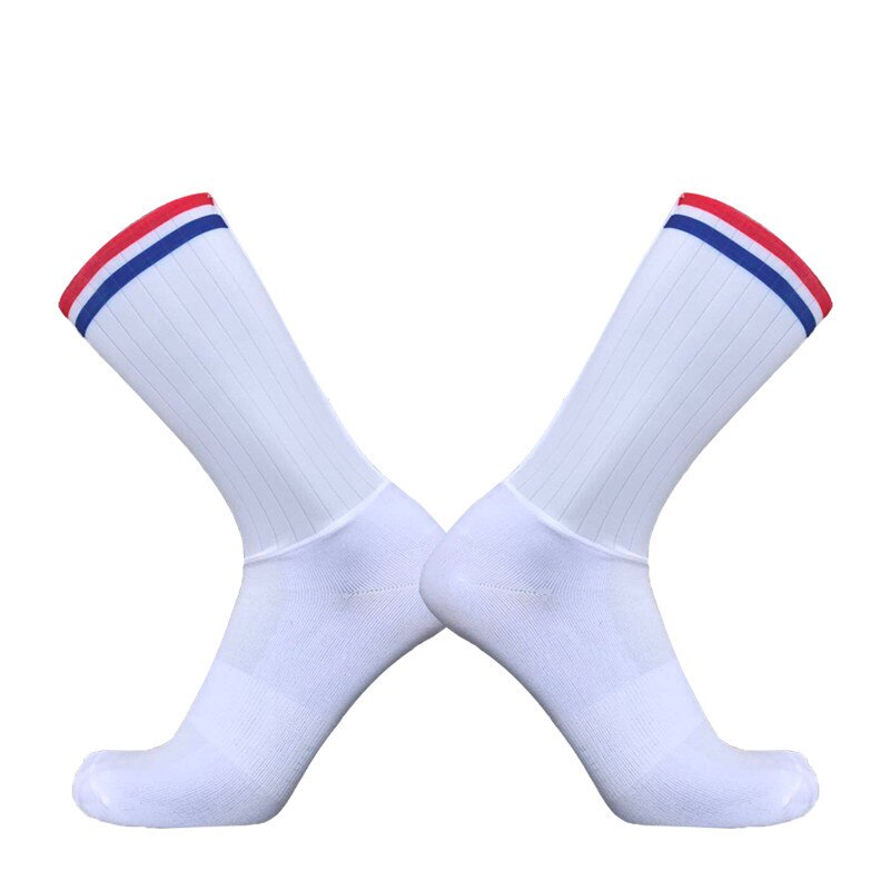 Neue Silikon Außen Fahrrad Socken Kompression Sport Socken Radfahren Socken Männer Frauen Straße Fahrrad Socken