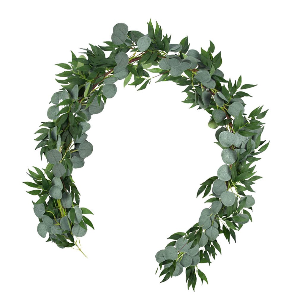 Showgeous 6 stuks kunstmatige eucalyptus slingerplant