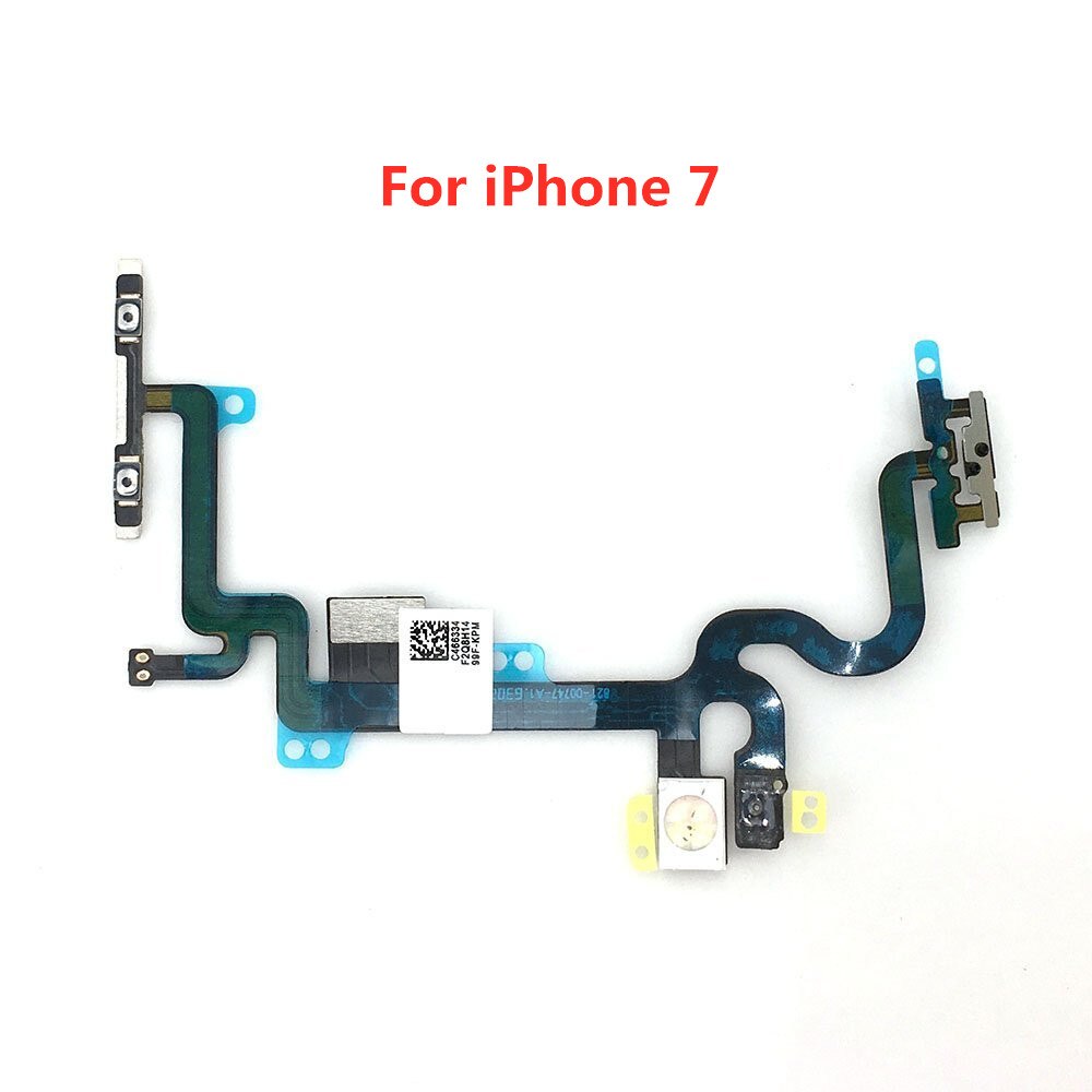 Power Flex Kabel mit Metall Für iPhone 5 5S SE 6 6S 7 8 Plus X XS MAS XR Volumen Schalter Auf Off Taste Ersatzteil Ersatz