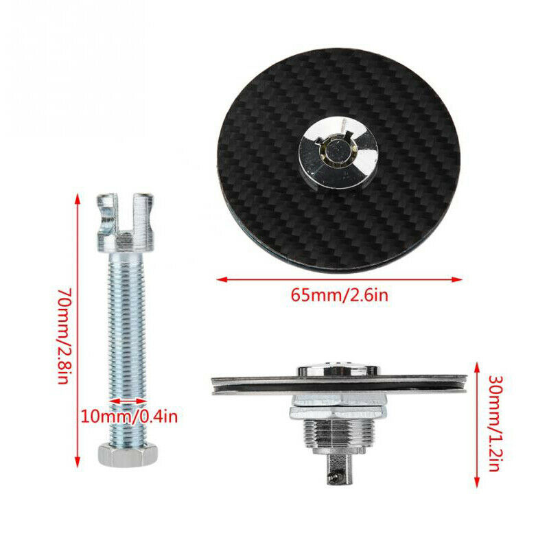 Racing motor hette pin lock mount hette pins låse ekte karbonfiber overlegg