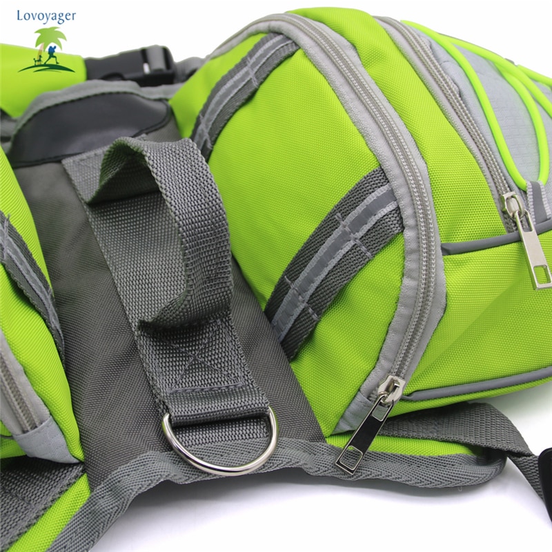 Mochila de nailon ajustable para mascotas, accesorio impermeable de para perros grandes, Senderismo y viajes