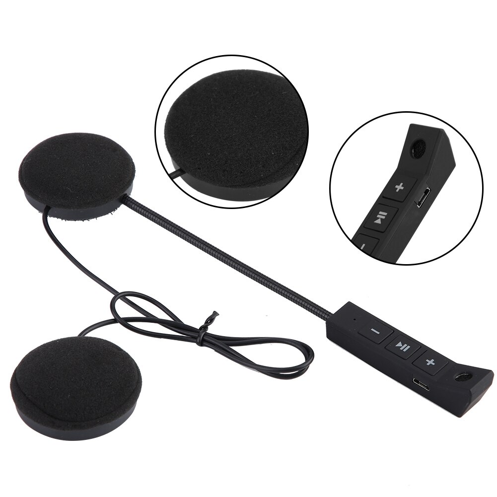 Intercomunicador bluetooth para 1 Paar Motorrad Helm BT Headset Kopfhörer Lautsprecher Unterstützung Freisprechen kommt