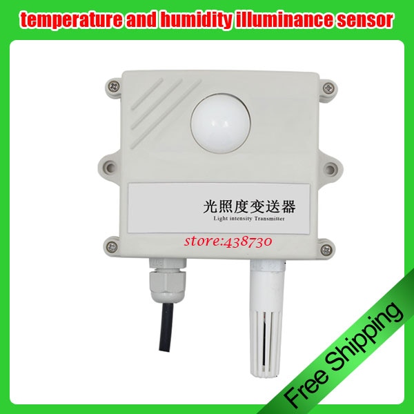 3 IN 1 illuminance transmitter / RS485 temperature and humidity illuminance sensor / 20WLUX industrial brightness meter module