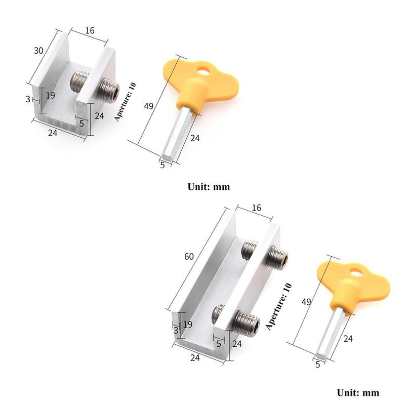 Écran fenêtre serrure bouchon fenêtre coulissante aluminium fenêtre porte sécurité et acier antivol fenêtre serrure de protection Al S7T5