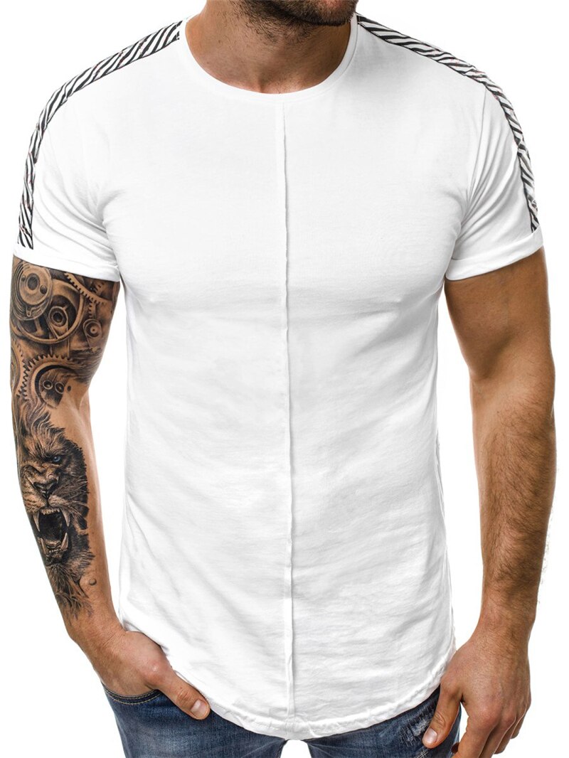 Kompression t-shirt herr gym fitness tight t-shirt sommar kortärmad snabbtorkande t-shirt manliga träningskläder