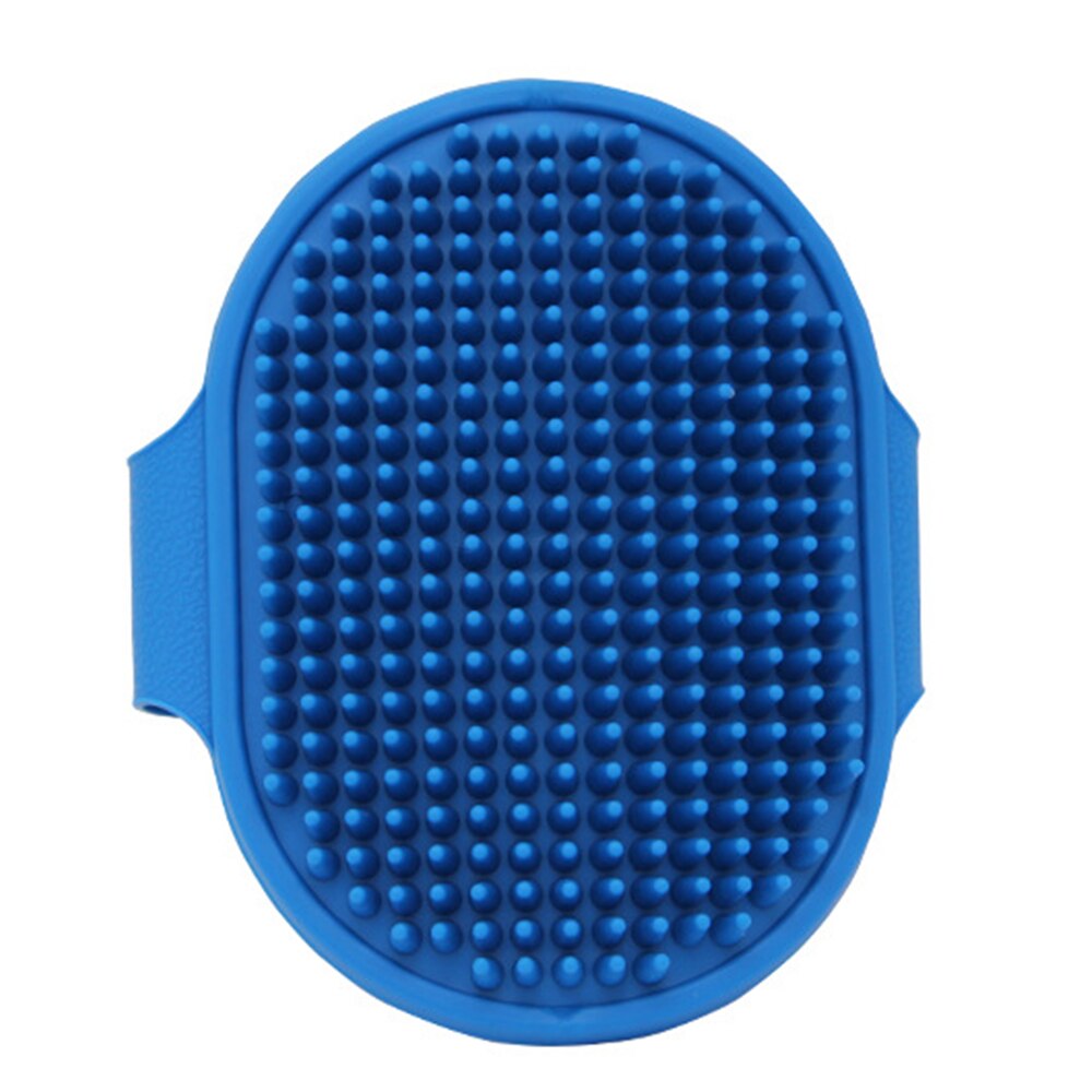 Cepillo de baño para perros y gatos, guante de goma para el cuidado del pelo, masajeador, ducha, cepillos para perros,: Blue