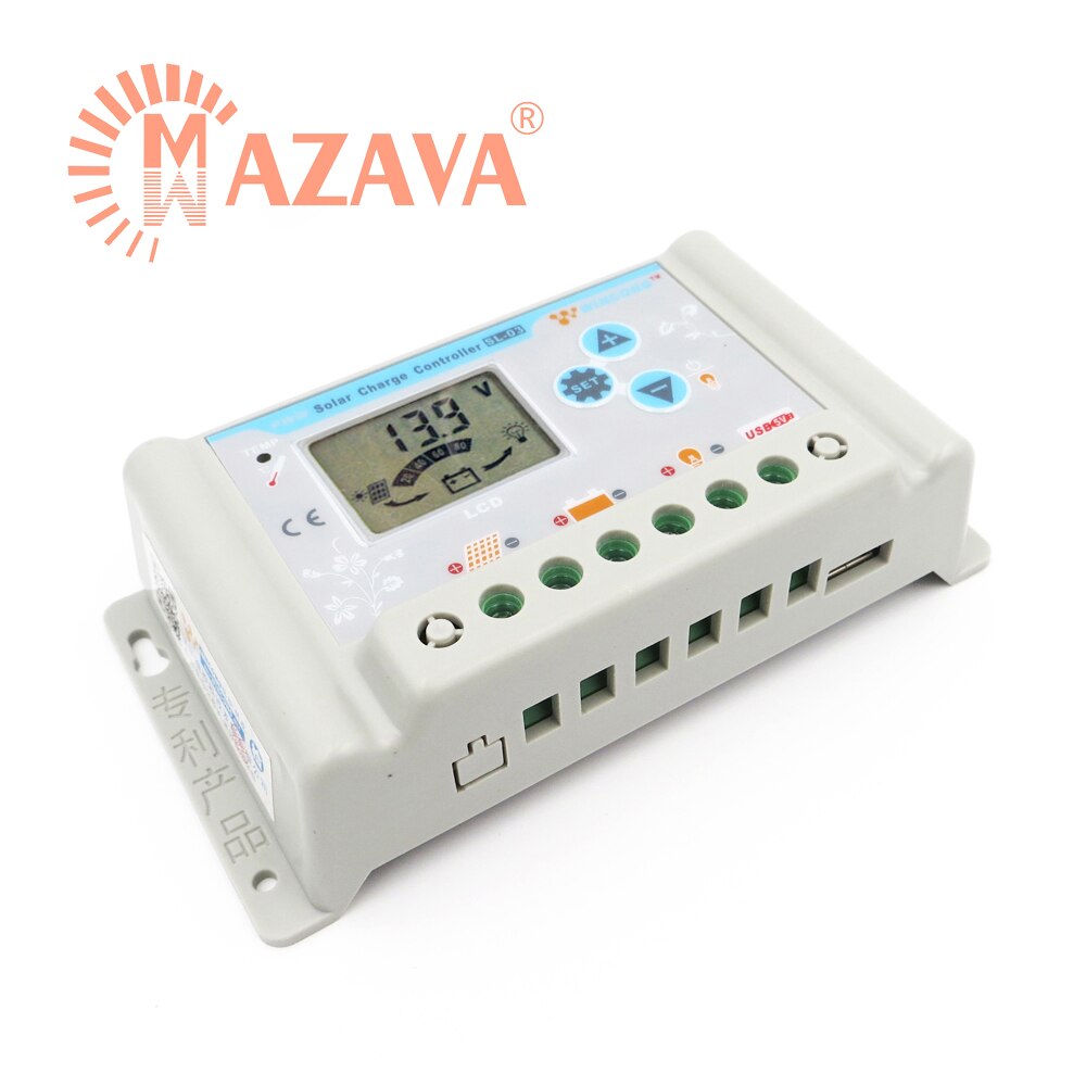 1Stck 10A 20A 30A Wincong Solar- Laderegler 12V 24V LI LI-Ion NI-MH LiFePO4 Batterie Regler Einstellbar