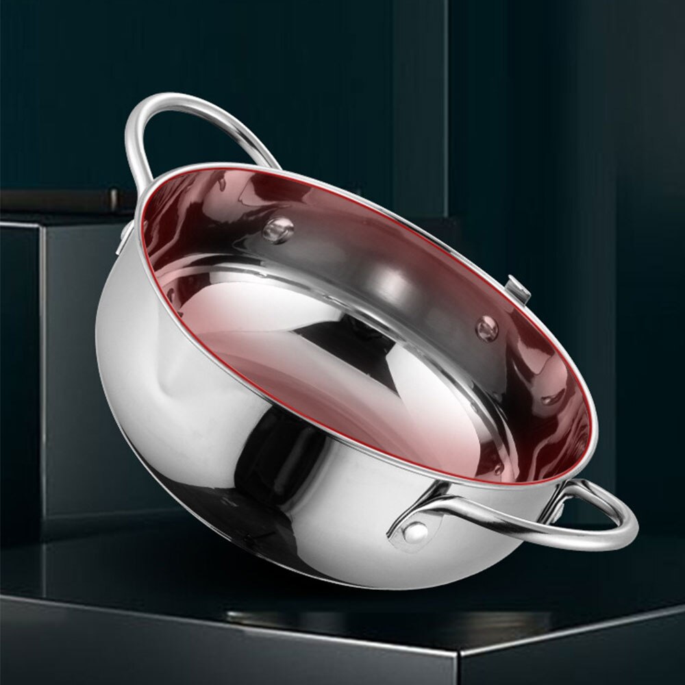 Deep Frying Pot Thermometre Tempura Fryer Pan Temperature Control Fried Chicken Pot Cooking Tools 304 Stainless Steel Fryer