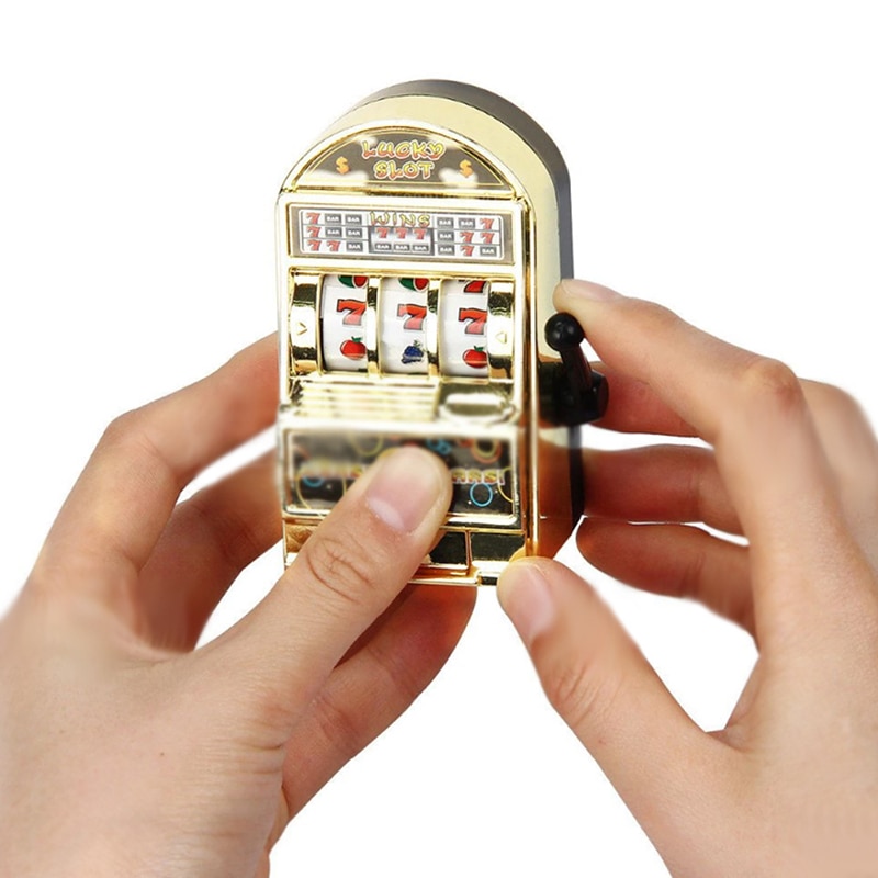 Mini Fruit Slot Machine Lucky Jackpot Toy Handheld Games Console Stress Reliever Toy Kids Educational Toy Game Machine