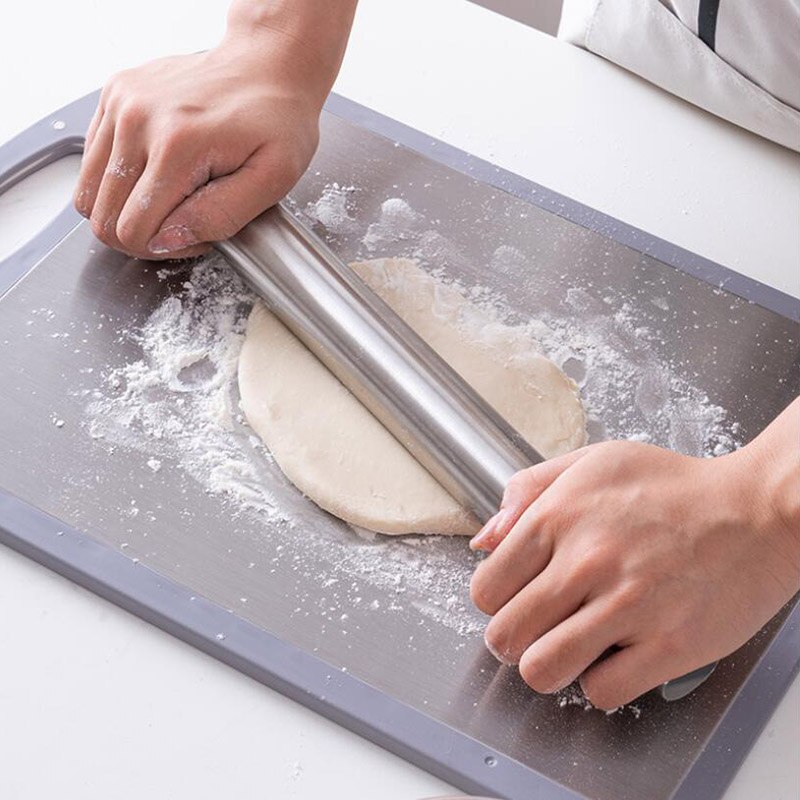 304 stainless steel rolling pin stainless steel Roll pin cake baking technology cooking tools silver stainless steel Roll pin