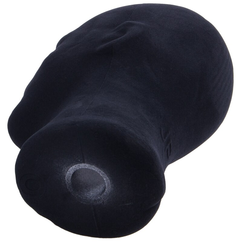 Polystyrene Black Foam Men Model Mannequin Head Dummy Stand Shop Display Hat, 2 x BLACK