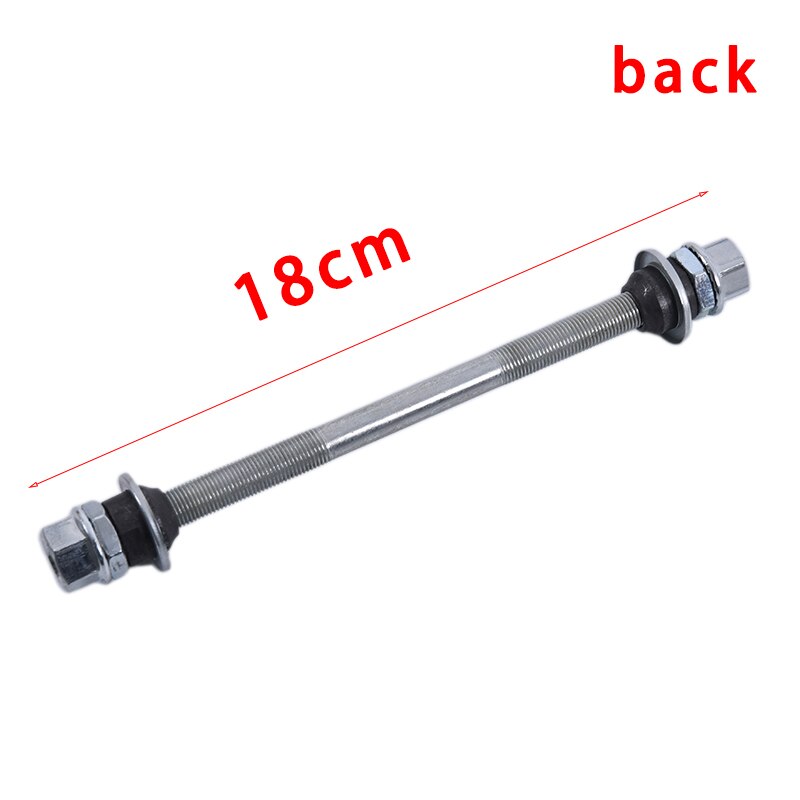 150/180mm Bicycle Wheel Hub Axle Front Rear Steel Solid Spindle Shaft Vintage Front/rear Axle Lever Bike Repair Tool Accessories: 180mm rear axle