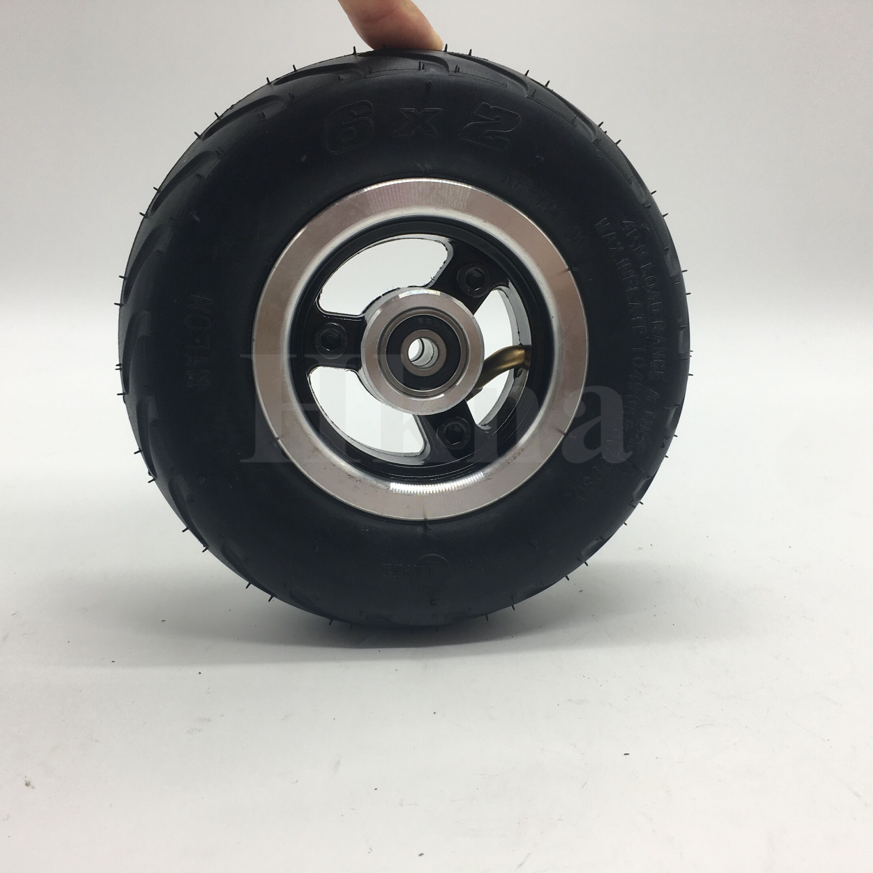 6 Inch Wheel 6x2 Pneumatic Tire Wheel for Mini Electric Scooter Fast Wheel F0 6X2 Solid Tire Wheel