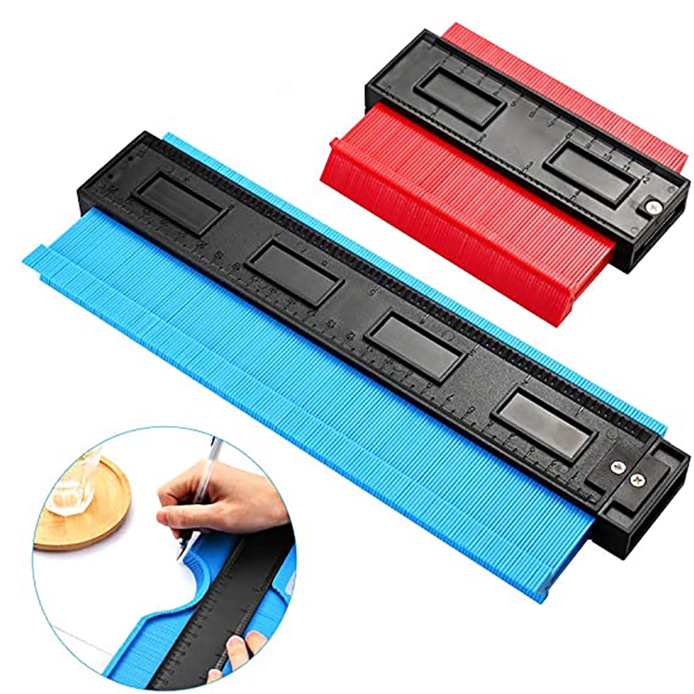 Calibrador de contorno multifuncional para carpintería, herramienta de medición de plástico, perfilador Irregular, marcador, corte de azulejos, Universal, 5/6/10In
